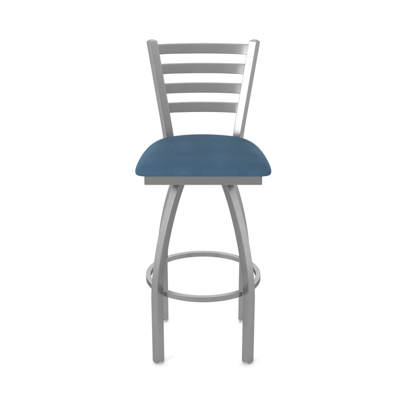 Jackie Swivel Stool, Vinyl-Rein Bay, Stainless, Extra Tall (36" Seat Height)