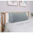 Linen-look Textured Triangular Headboard Back Support Wedge Reading Pillow for Bed Rest-57930824