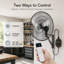Ventilateur mural industriel 30 "avec télécommande, moteur à courant continu, ventilateur mural oscillant à grande vitesse à 8 vitesses avec minuterie pour garage, atelier et patio-128911996