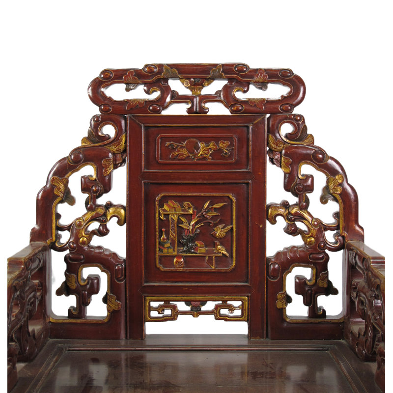 Asian Classic Solid Wood Arm Chair