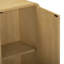 Armoire de rangement moderne en bois massif avec tablette réglable et portes encastrées-1346743597
