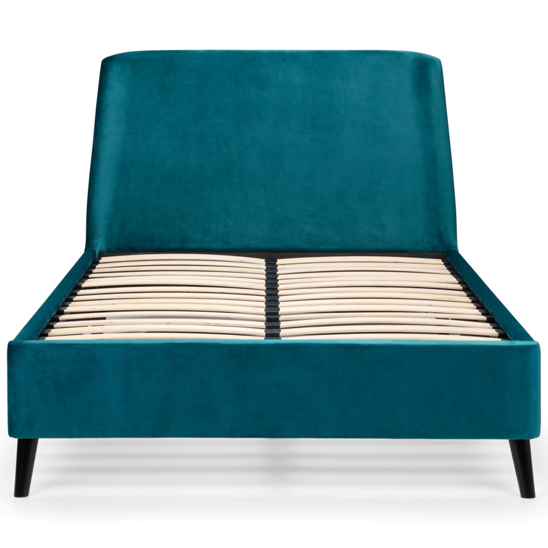 Agatoclio Upholstered Bed, Teal, Double (4'6)