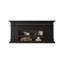 Black Solid Wood TV Cabinet Fireplace-118327431