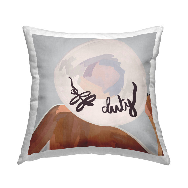 Coussin Stupell Industries Off Duty Glam Woman