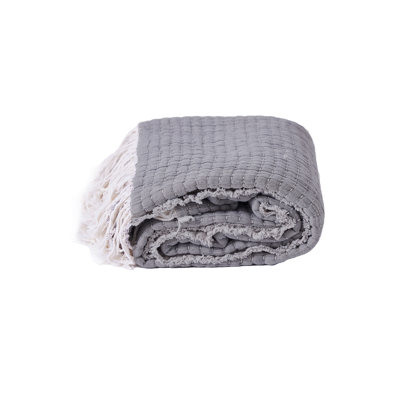 Jeté en fibre de coton Kantha