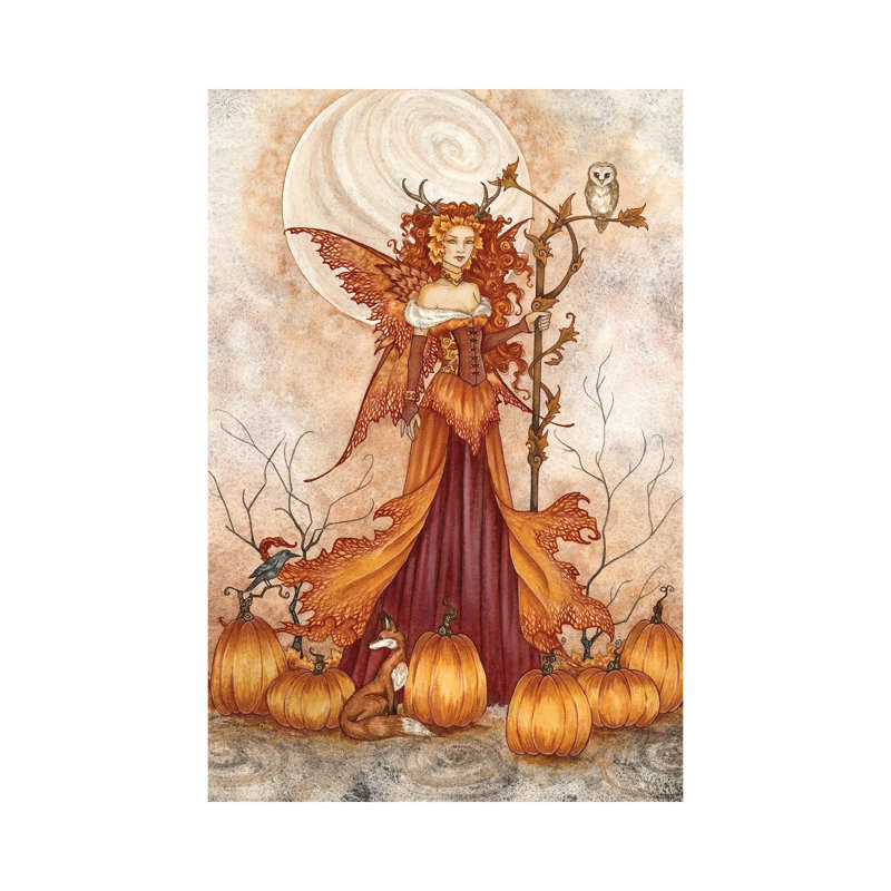 Pumpkin Queen by Amy Brown - Print on Canvas, Wrapped Canvas, 101.6cm H x 66.04cm W x 3.81cm D