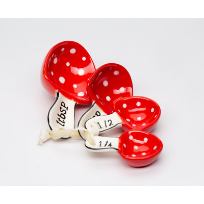 Mushroom Measuring Spoons 4 Piece Set