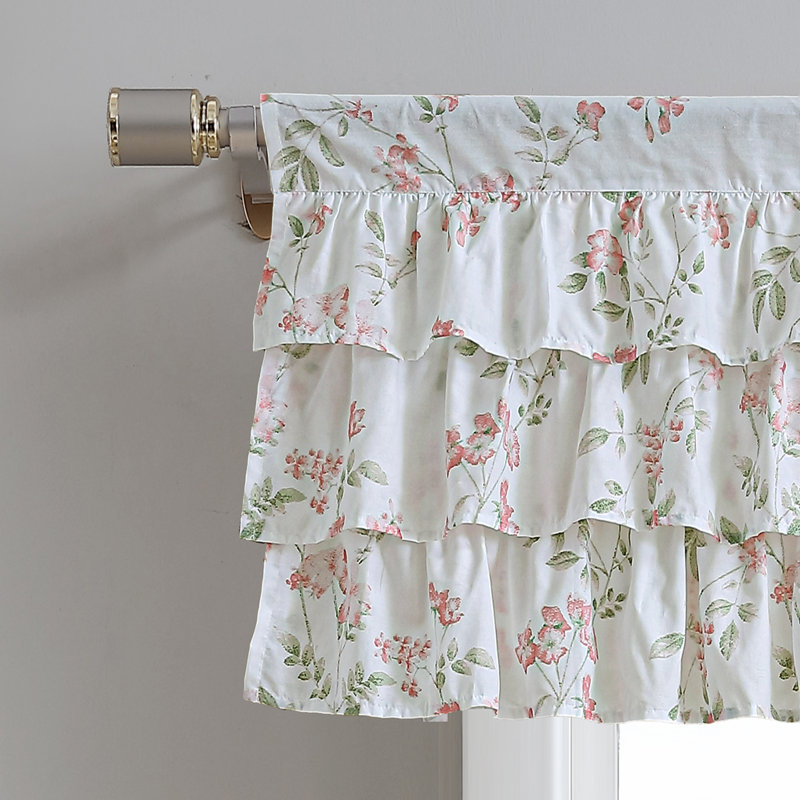 Laura Ashley Fawna Pole Top Pink Window Valance