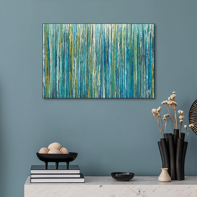 Reproduction d'art sur toile en métal «Steencix» - Greencicles par Liz Jardine