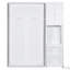 Lit escamotable mural rotatif avec bibliothèque, armoire supérieure et bureau extensible-119701211