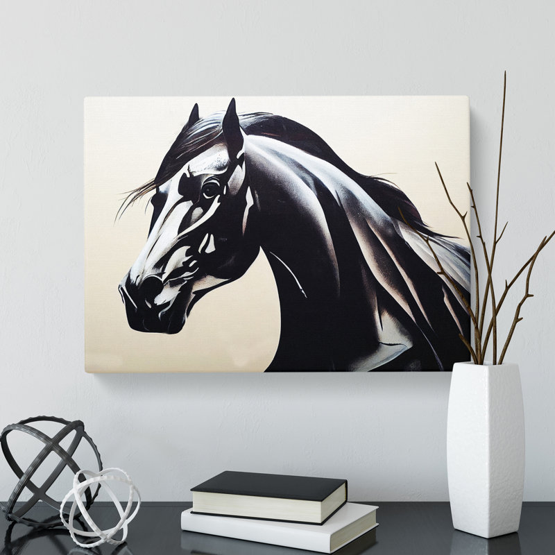 The Striking Horse - Wrapped Canvas, 40cm H x 60cm W x 3cm D