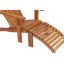 Sydney Teak Outdoor Adirondack Chair With Ottoman