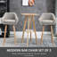 Aghaboy Upholstered Counter Stool with Metal Frame-839654143