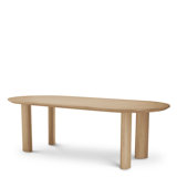 Dining Table Mogador S Natural Oak Veneer - Top