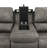 Hein Triple Power Reclining Sofa Charcoal-122505229