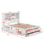 Lit plateforme avec tête de rangement et 8 tiroirs Billington-890180354-890180357