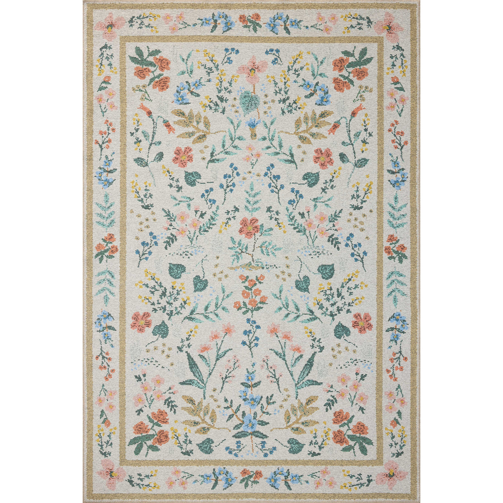 Wildwood Cream Area Rug, Round 5'