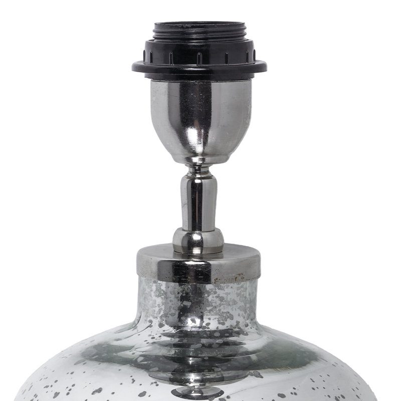 Belem Glass Table Lamp, 25.59" H x 15.75" W x 15.75" D, Cotton, Brown