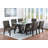 Bounaga 71.6'' L Dining Table with Glass Top