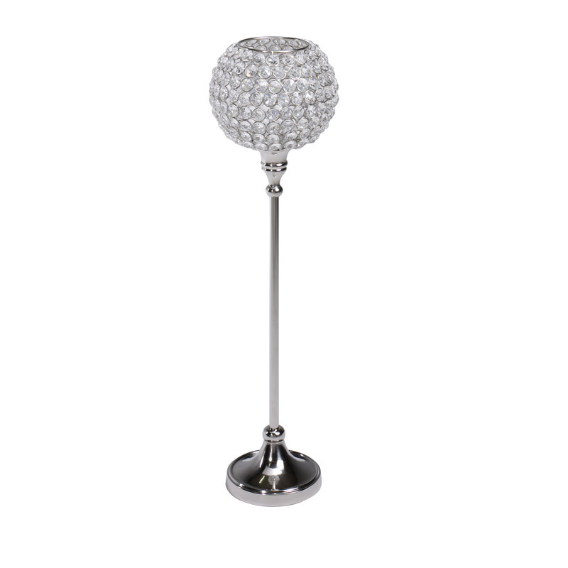 Bamman Candlestick, 54cm H x 16cm W x 16cm D, Silver