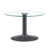 Plateau transparent / base noire