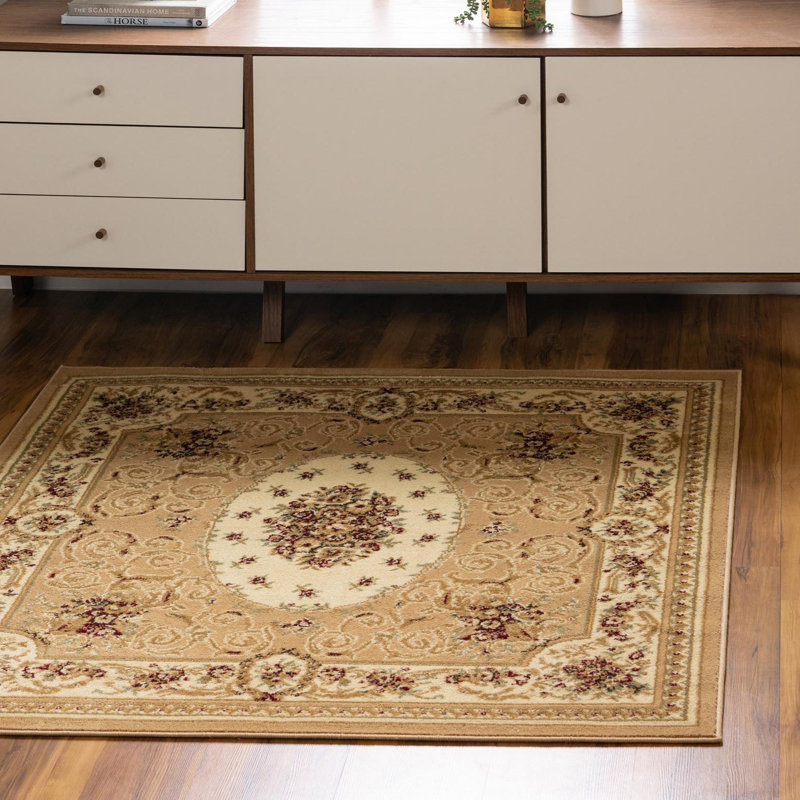 Aracelia Oriental Indoor Rug, Square 4'1"