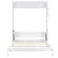Grand lit escamotable avec bureau, lumières DEL et station de charge USB