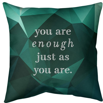 Gemstone You Are Enough Floor Pillow