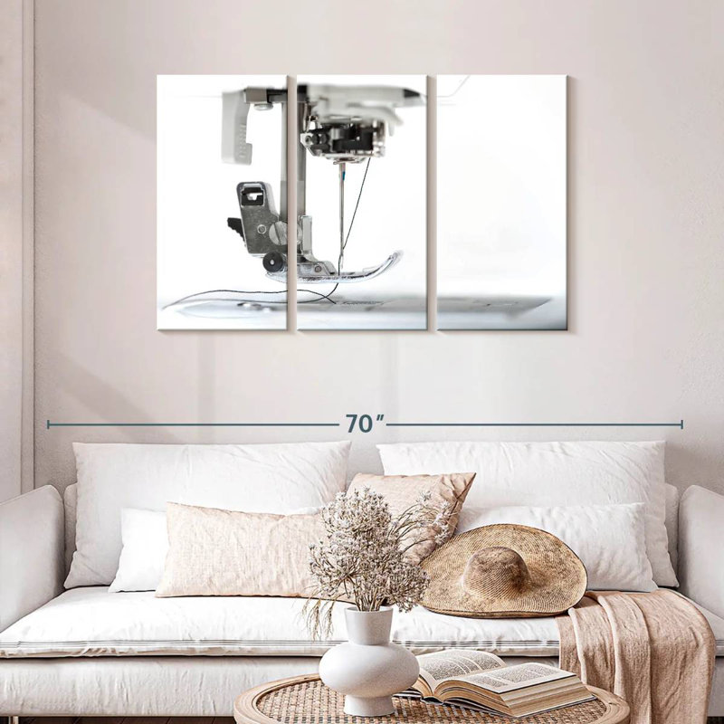 Senne Sewing Machine Close-Up, 28" H x 45" W