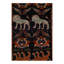 Tapis de couloir shiraz perse noué à la main 3 pi 3 po x 9 pi 9 po