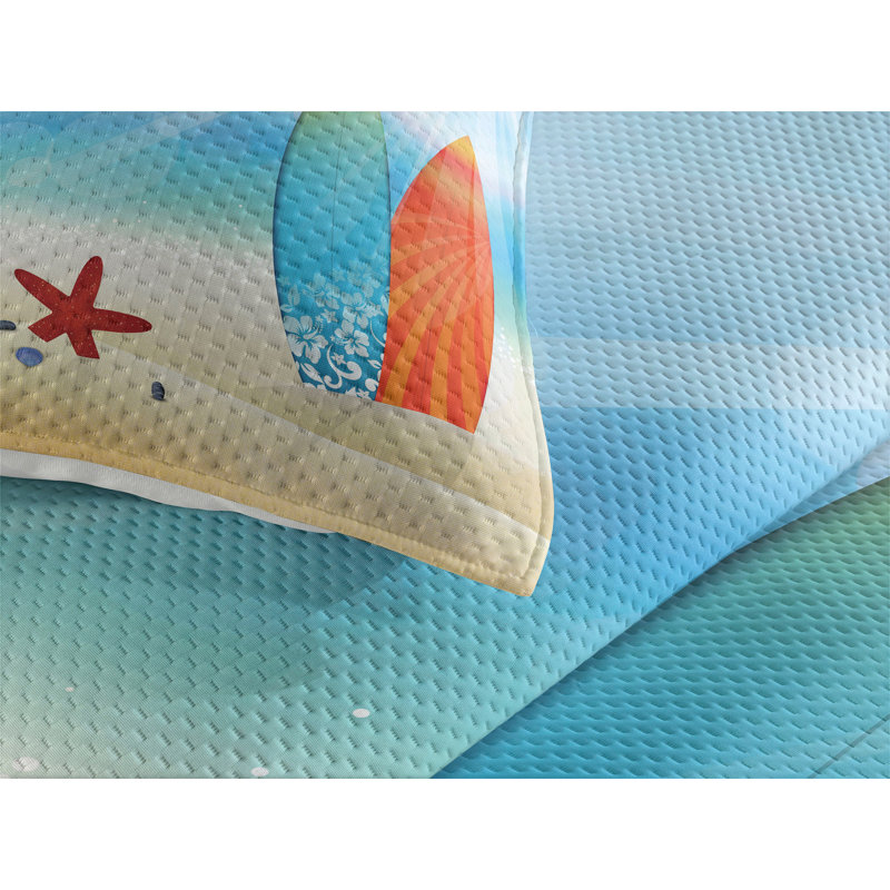 Seashells Coastal Coverlet