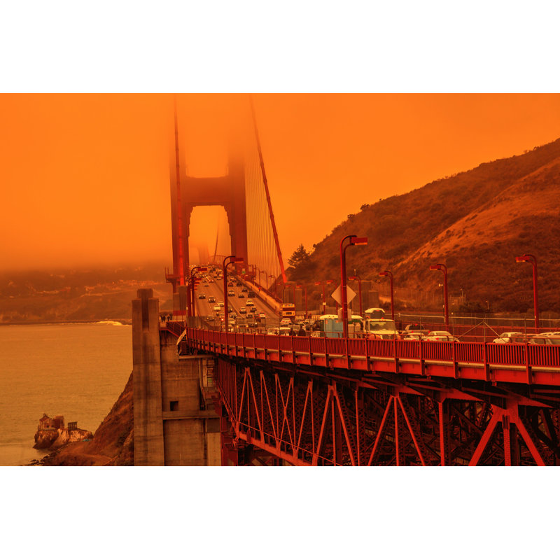 Golden Gate Bridge - Photographie sur toile tendue, H 8 po x l 12 po