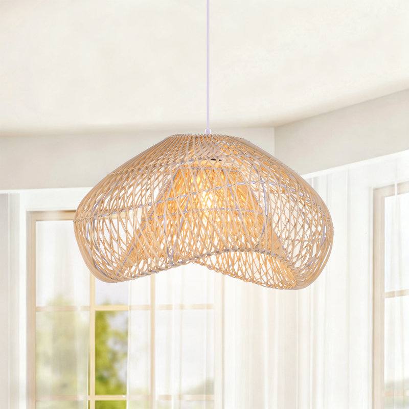 Luminaire suspendu en rotin novateur Boho