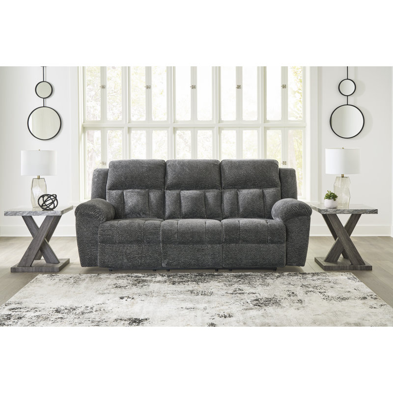 Canapé inclinable et fauteuil inclinable Frohn, Gris