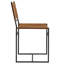 Chaise en cuir et métal Thatcher