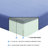 7Inch Mattress And Pillow Set Breathable Fabric Gel-Infused Memory Foam Mattress, Blue, Mattress In A Box-49834658