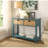 Teal Finish Console Table
