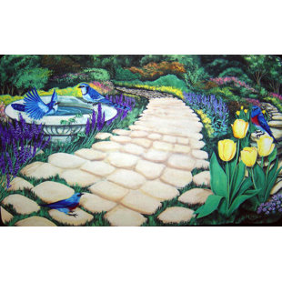 Tapis d'entrée antidérapant Garden Path 30 po x 18 po