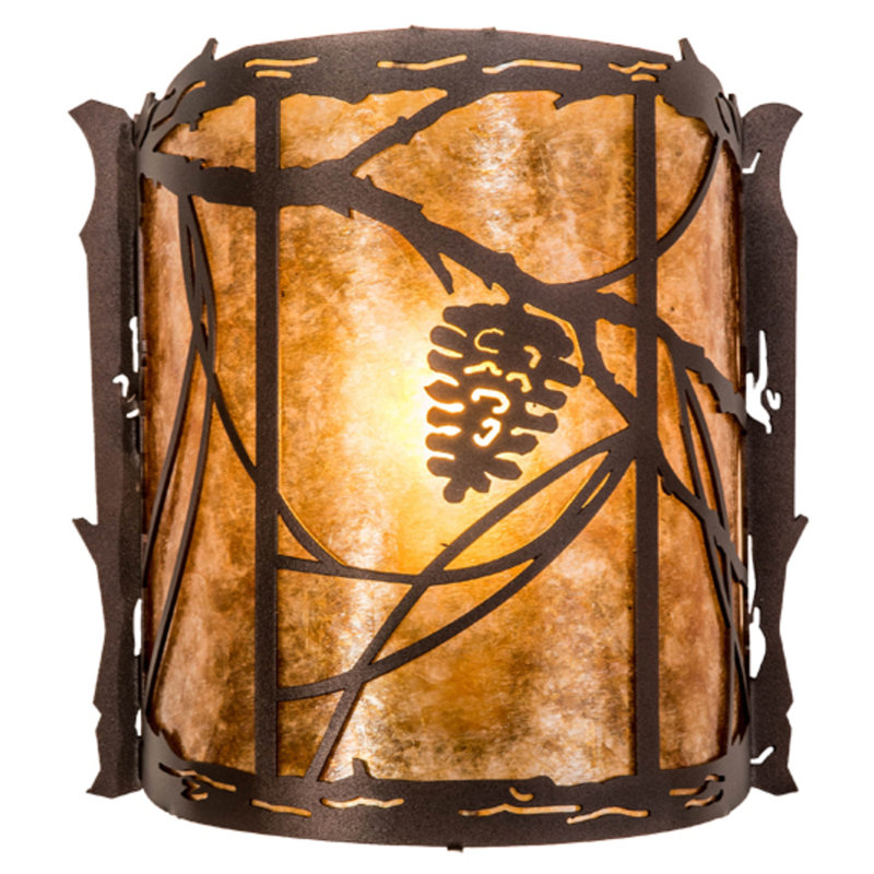 Jahanara Steel Flush Mounted Sconce