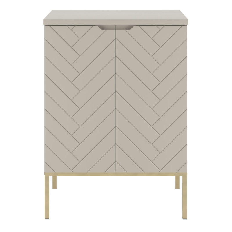 Ailyne 61 mm Single Vanity, Beige/Gold