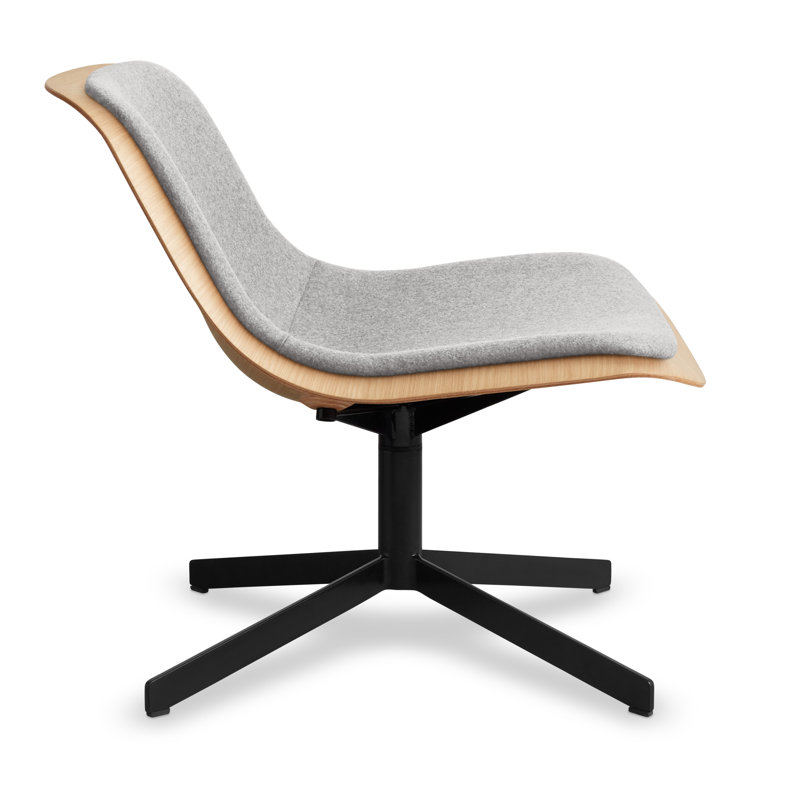 Nonesuch Swivel Lounge Chair, Natural, Light Gray