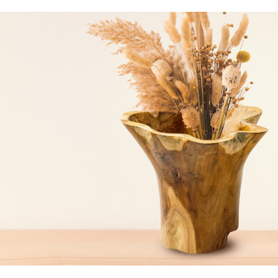 Critta Handmade Wood Table Vase