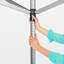 Corde à linge d'extérieur (164 pieds) avec piquet de sol en métal et housse de protection pour le transport en plein air Brabantia