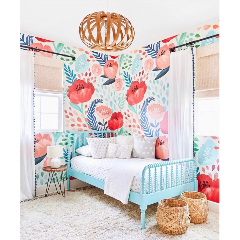 Floral Wallpaper, Pre-Pasted
