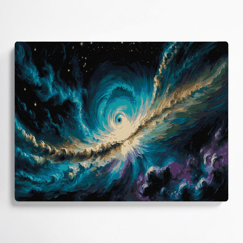 Art mural en métal «Space Cats Eye»