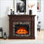Fireplace Mantel, Traditional Cherry, 45.6W x 11.8D x 40H, Fireplace Not Included | Cherry | MDF