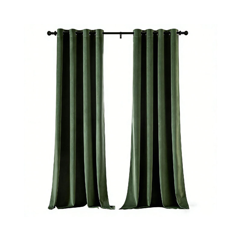 Velvet Blackout Curtain Panel Pair