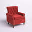Fauteuil capitonné en polyester 29,5 po Anite-70859782