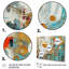 «Gold Turquoise Geometric Reflections I», reproduction d'art sur toile-301663724-478538554