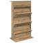 Wood Free Standing Magazine Rack-1259124779